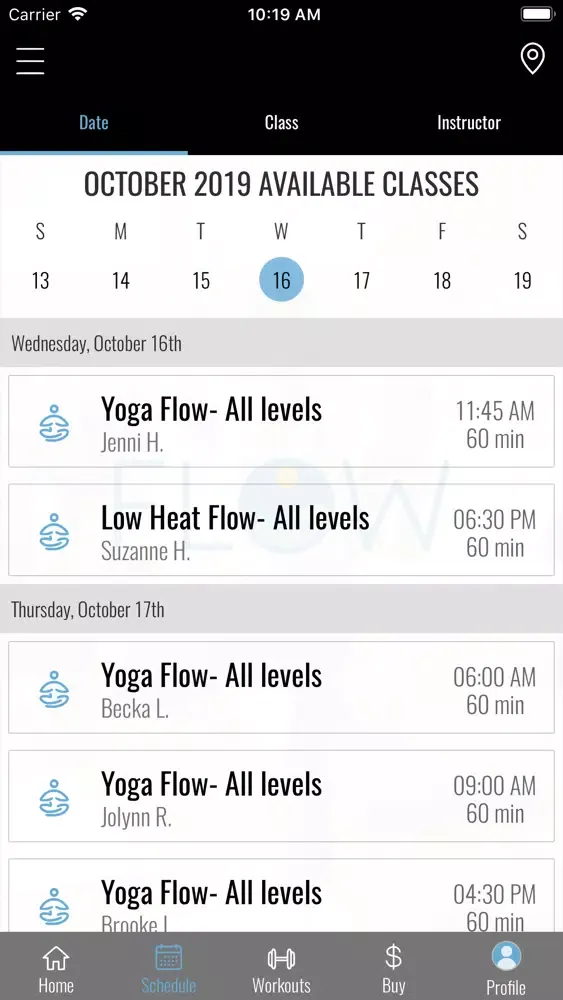 ภาพหน้าจอของ Flow Yoga Studio