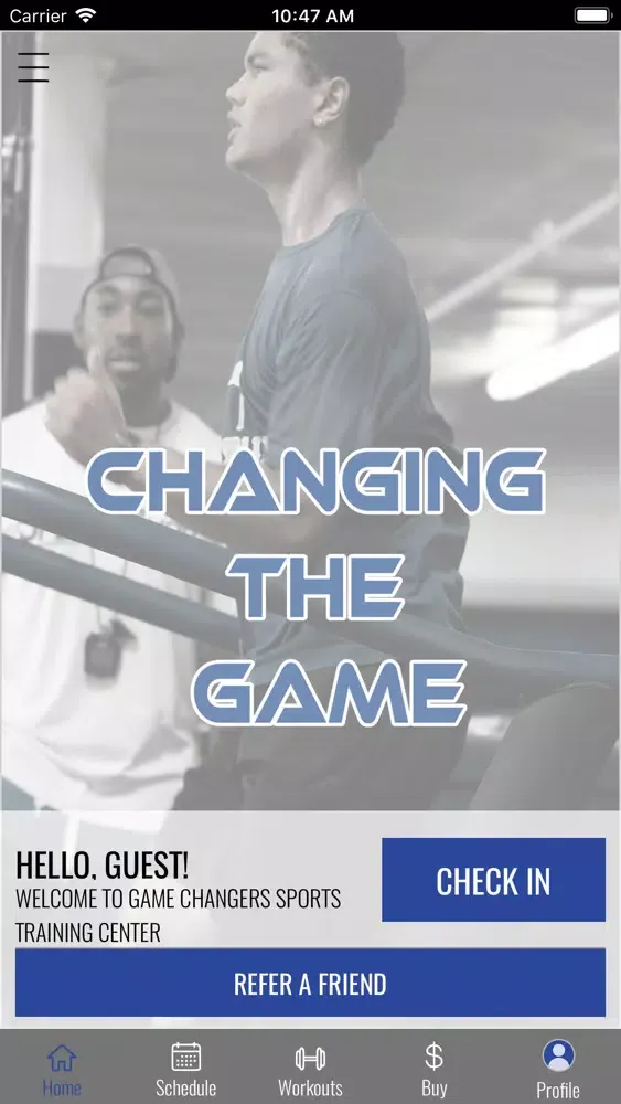 Tangkapan skrin Game Changers Sports
