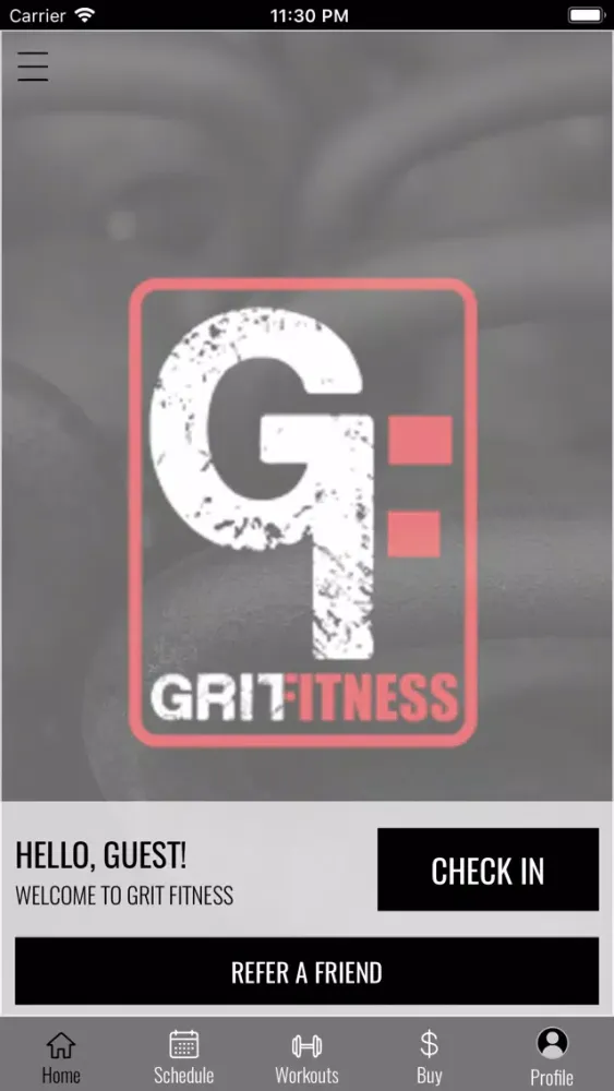 Screenshot di Grit Fitness Bako