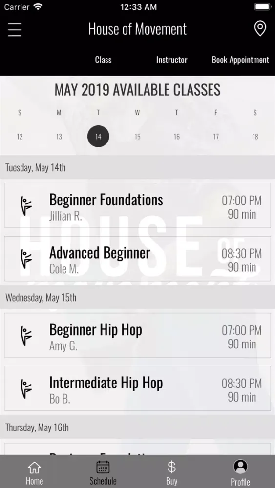 House of Movement NYC سکرین شاٹس