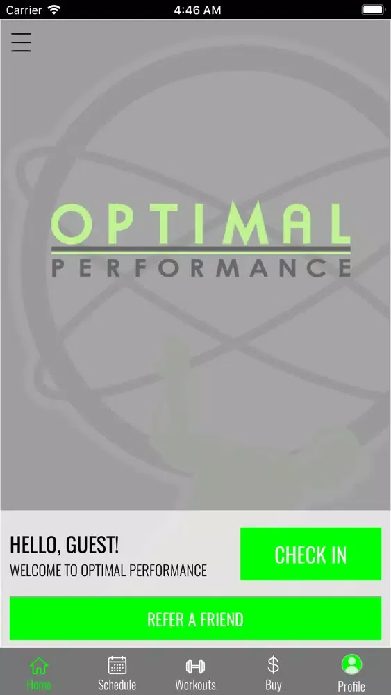 Captures d'écran de Optimal Performance App
