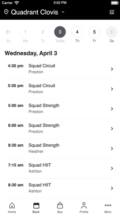 Quadrant Fitness 스크린샷