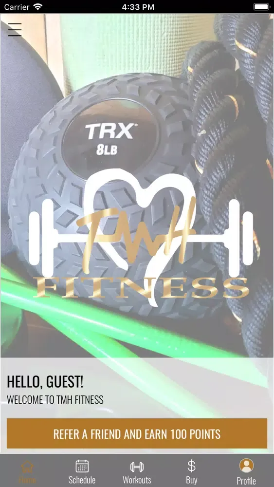 Capturas de tela do TMH Fitness