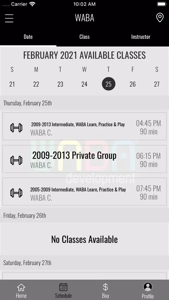 Capturas de pantalla de WABA