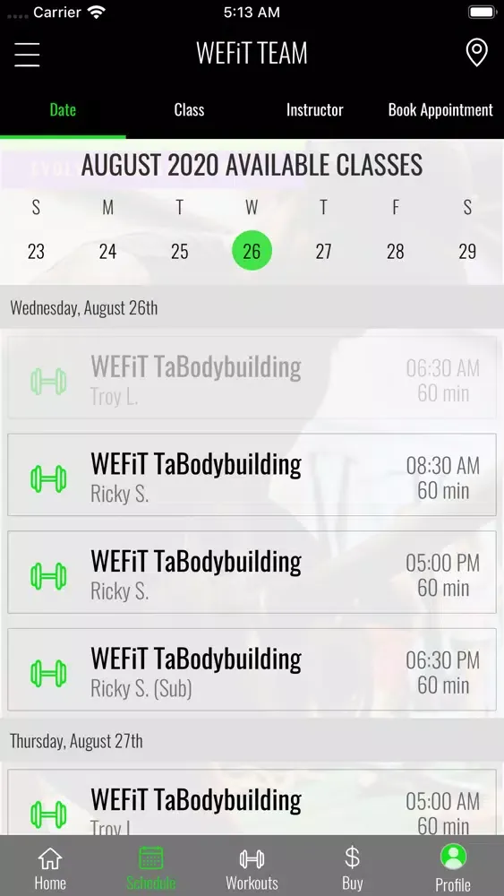 WEFiT TEAM سکرین شاٹس