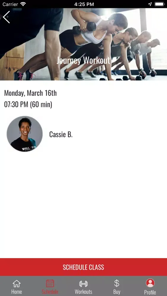 Ảnh chụp màn hình của Whole Peace Journey Fitness