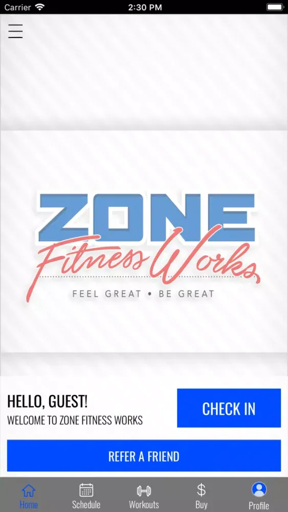 Zone Fitness Works应用截图