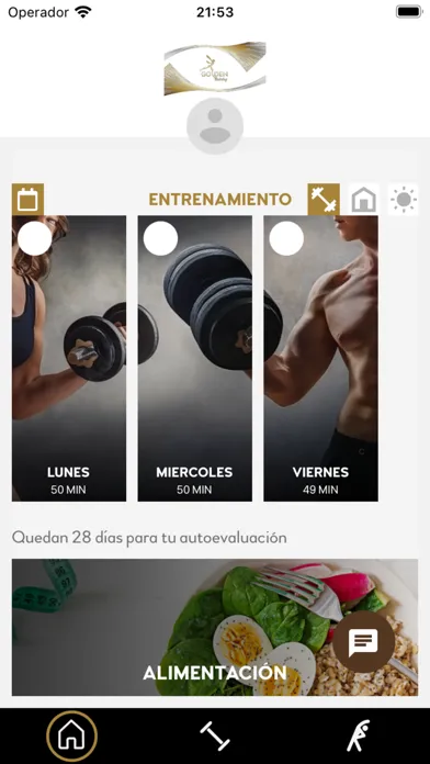 Capturas de tela do Golden Training Gym