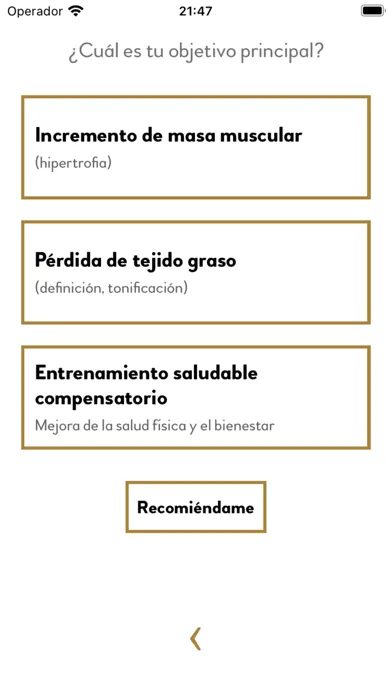 Capturas de tela do Golden Training Gym