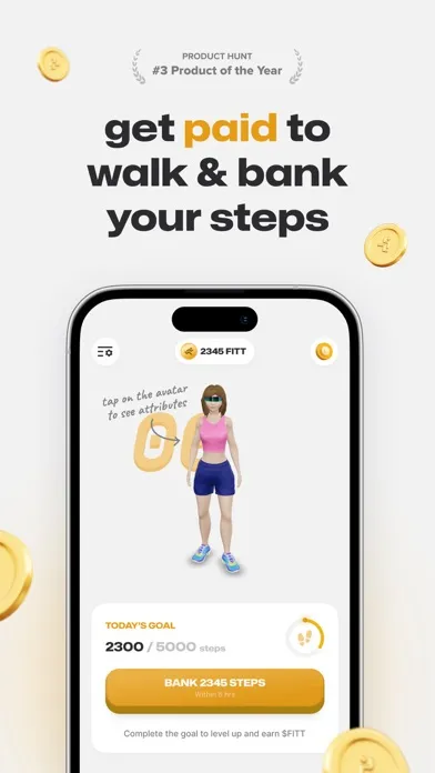 Fitmint: Get paid for walking স্ক্রিনশট
