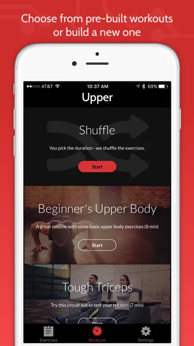 Capturas de tela do Daily Arm & Upper Body Workouts by FitCircuit