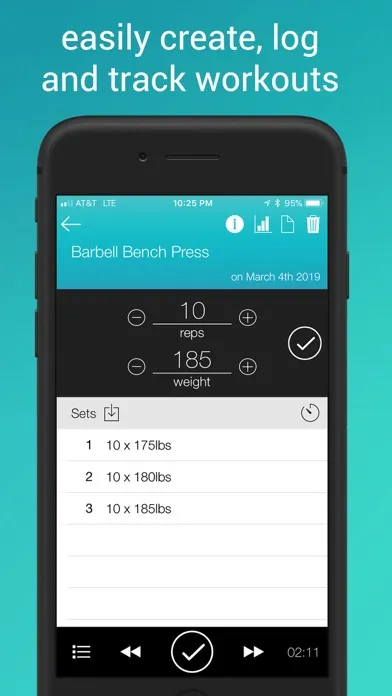 Fitlist Workout Log & Planner स्क्रीनशॉट