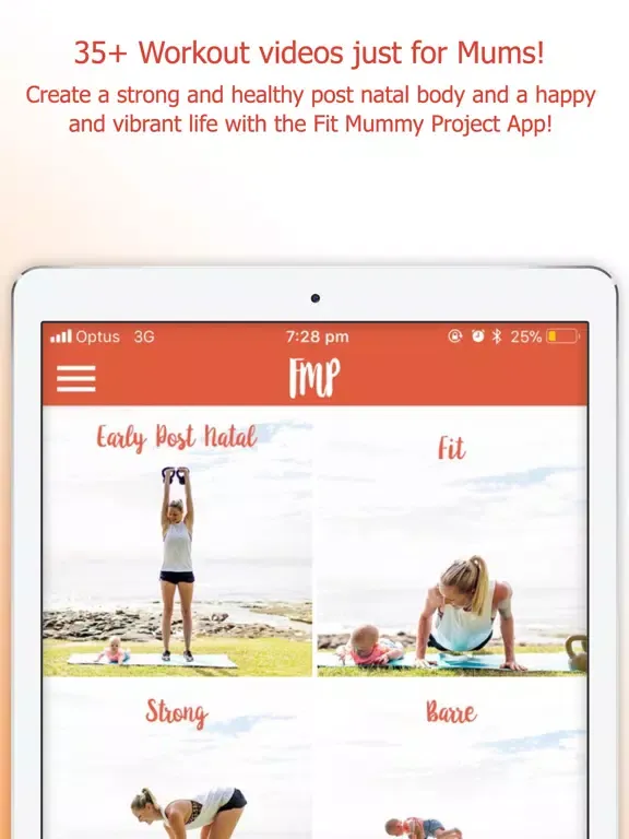 Tangkapan skrin Fit Mommy Project iPad 