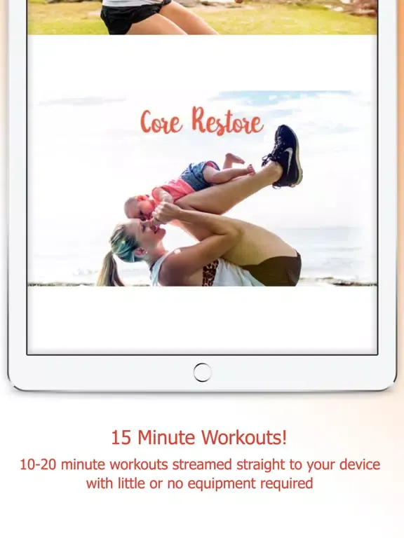 Tangkapan skrin Fit Mommy Project iPad 