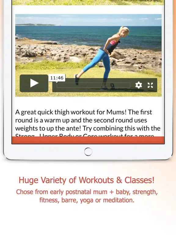 Tangkapan skrin Fit Mommy Project iPad 