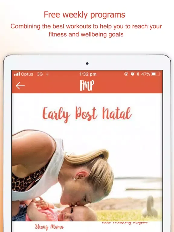 Tangkapan skrin Fit Mommy Project iPad 
