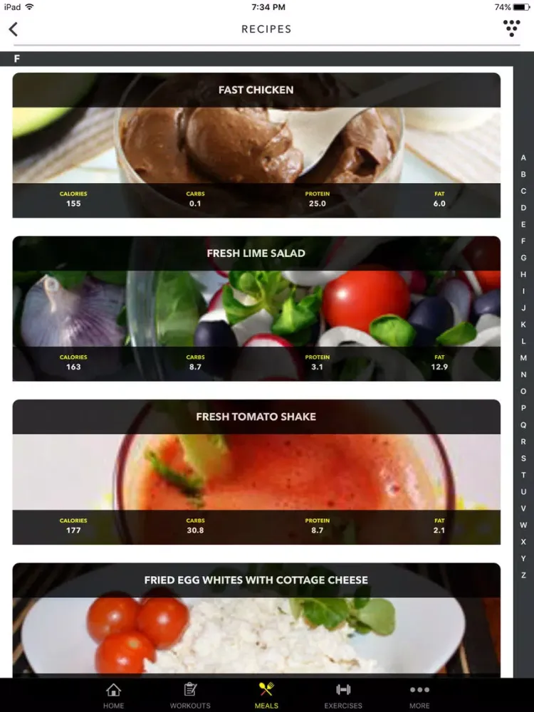 صور FitNation: Workout & Meal Plan iPad 