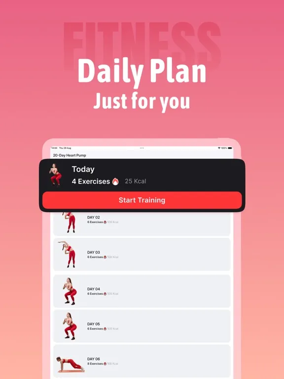 Ảnh chụp màn hình của Daily Fitness Home Workout iPad 