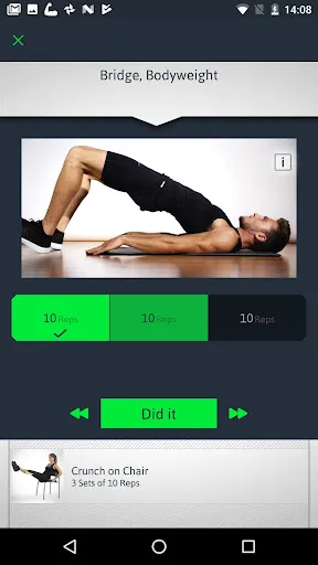 Tangkapan layar Home Workouts Personal Trainer