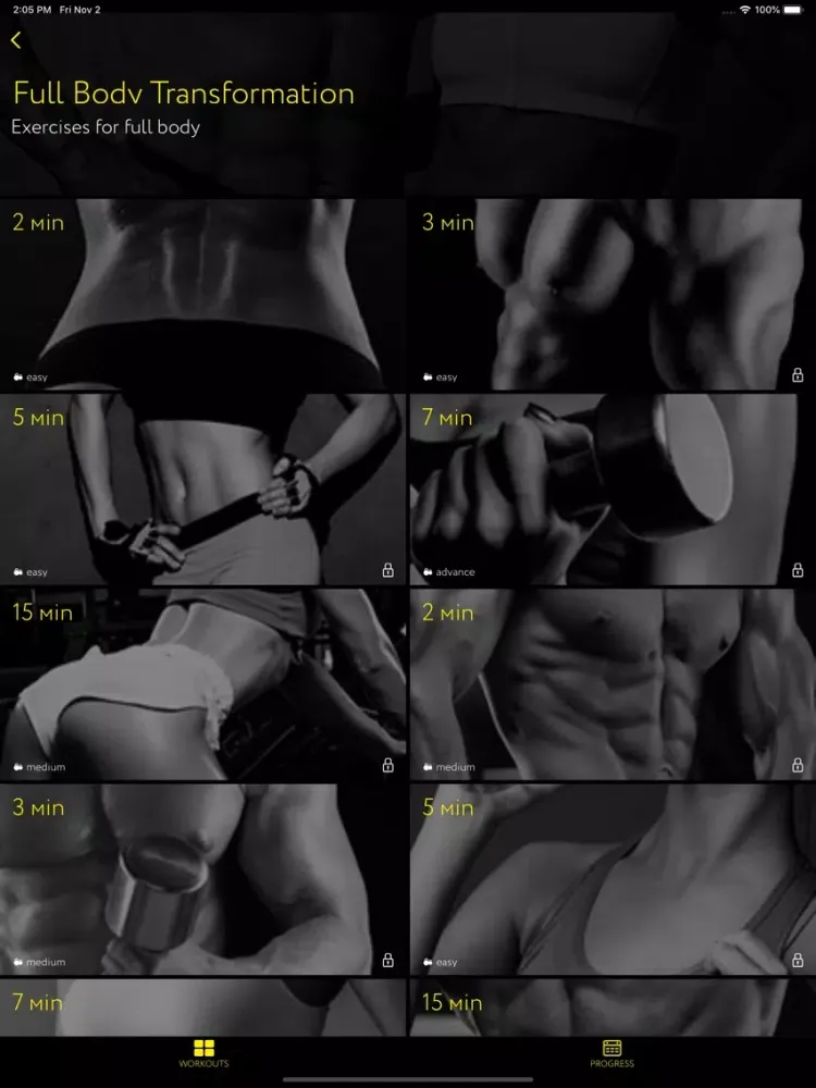 Capturas de tela do Lose Weight in 30 Days Fitness iPad 