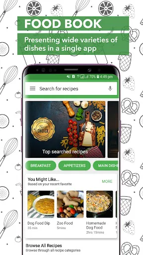 Tangkapan layar Food Book Recipes
