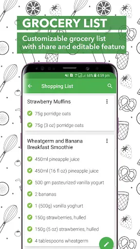 Tangkapan layar Food Book Recipes