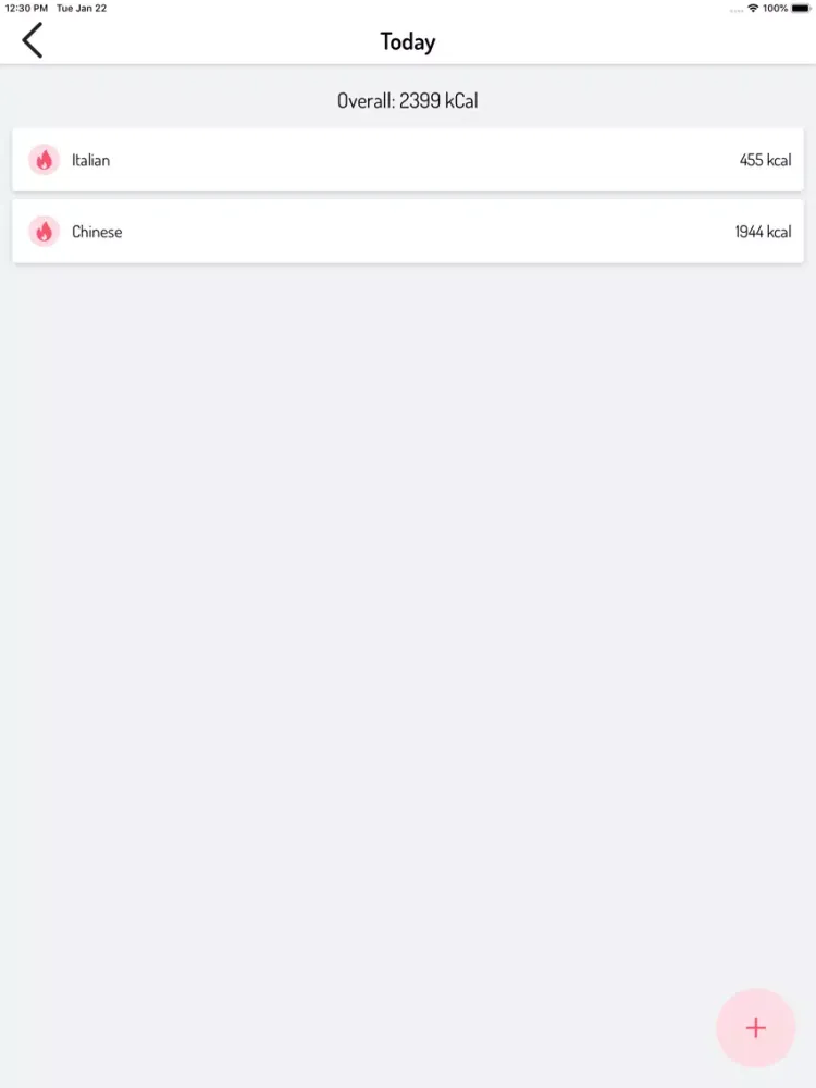 My Fitness Goals iPad  Screenshots