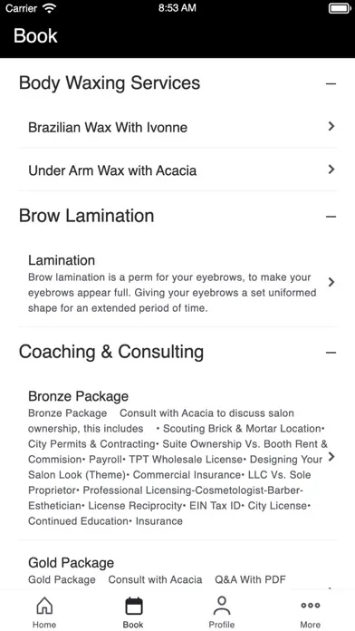 ภาพหน้าจอของ Acacia B. Brows and Beauty