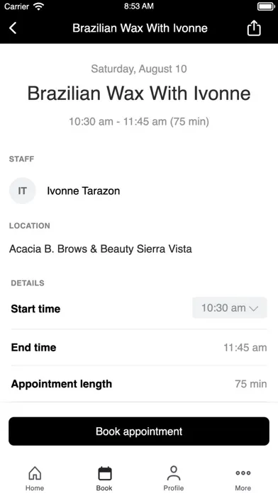 ภาพหน้าจอของ Acacia B. Brows and Beauty