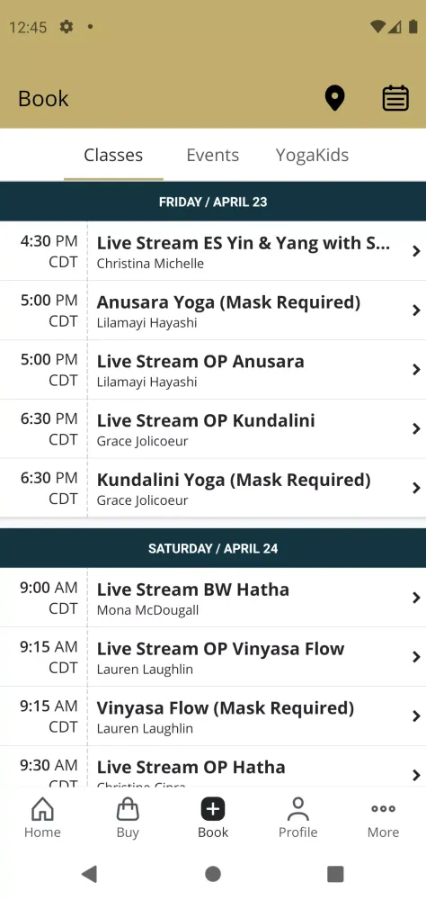 Скриншоты Ahimsa Yoga Studio