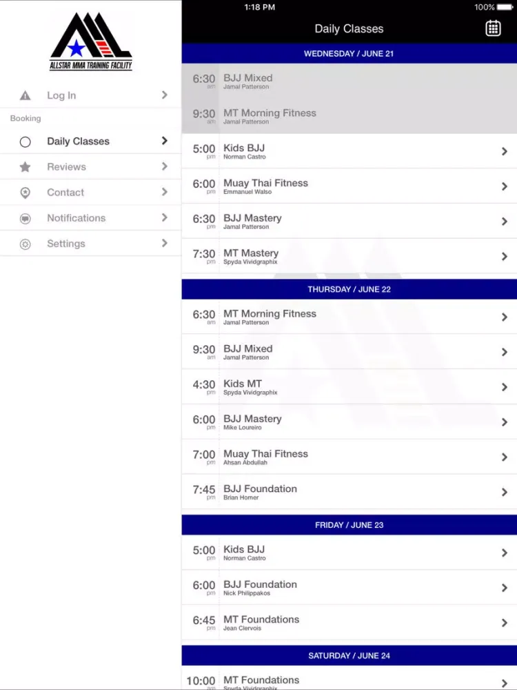 Скриншоты Allstar BJJ/MMA LLC iPad 