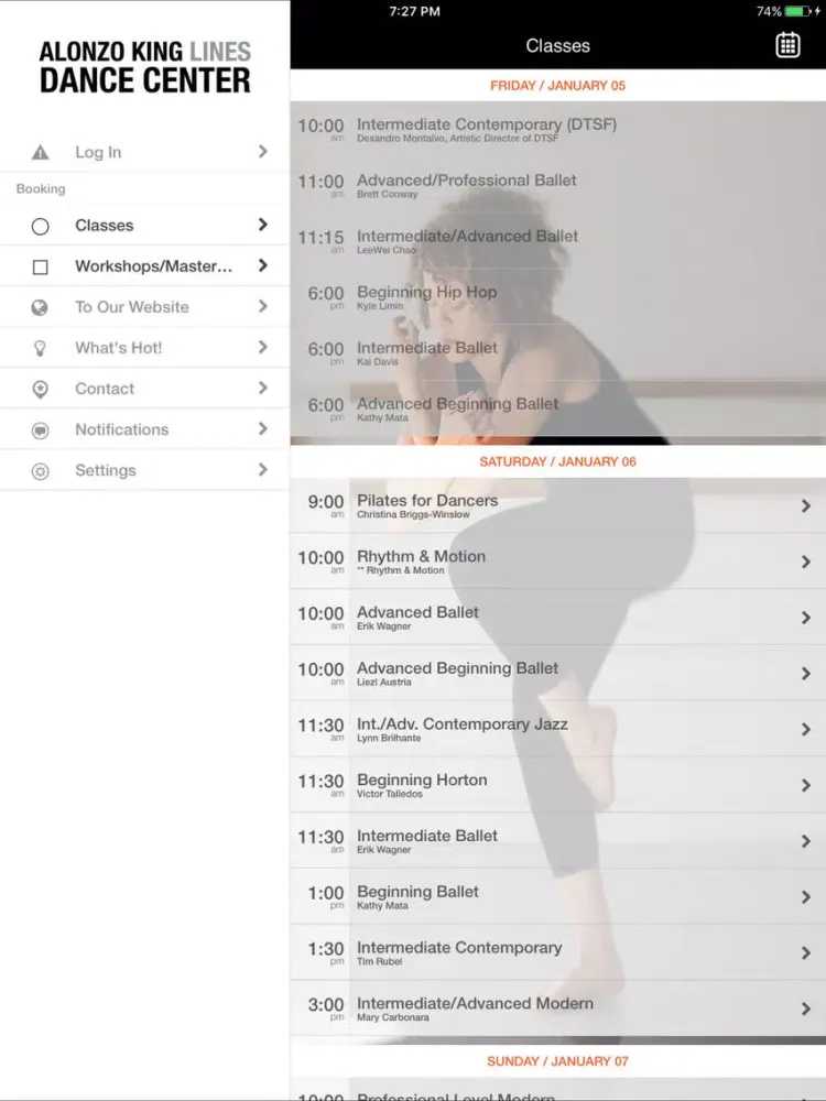 Скриншоты Alonzo King LINES Dance Center iPad 