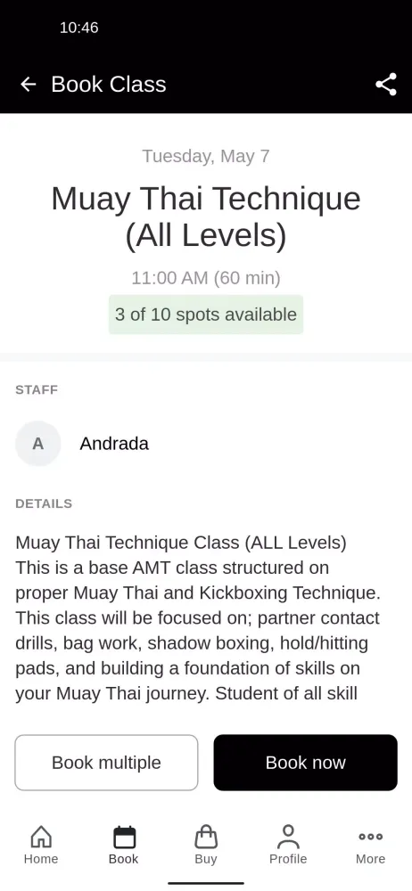 Andrada Muay Thai Screenshots