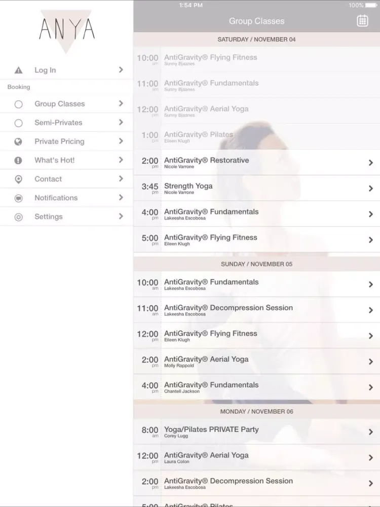 Screenshot di ANYA iPad 