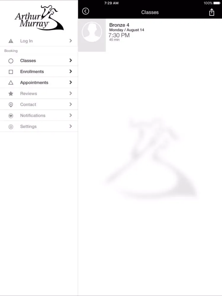 Arthur Murray Dance School iPad  स्क्रीनशॉट