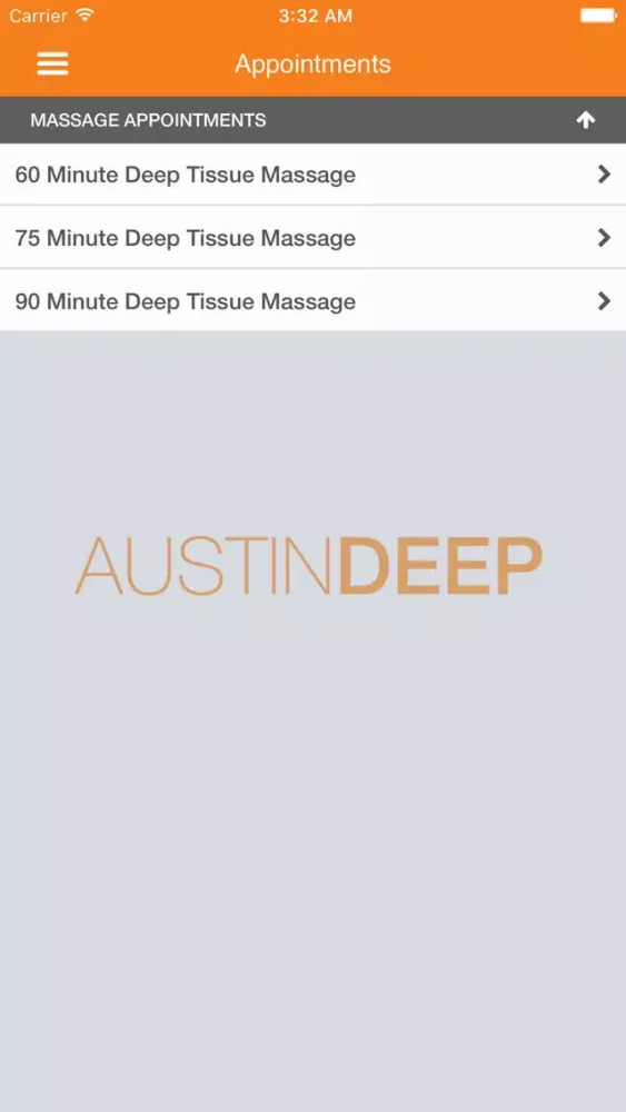 Capturas de tela do Austin Deep Tissue Therapy