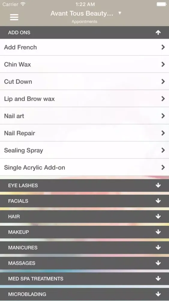 Capturas de pantalla de Avant Tous Beauty Bar and Spa