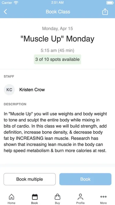 Screenshot di Balance Fitness Studio