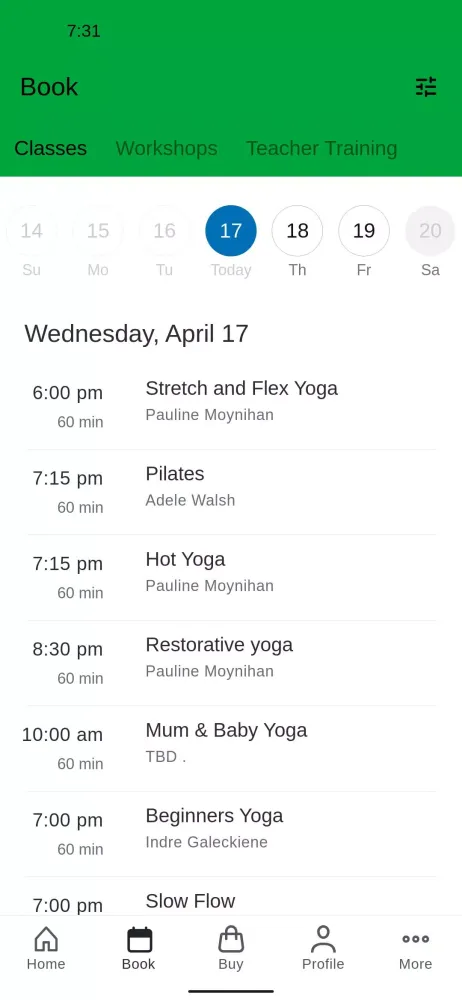 Barefoot Yoga Pilates Lucan स्क्रीनशॉट