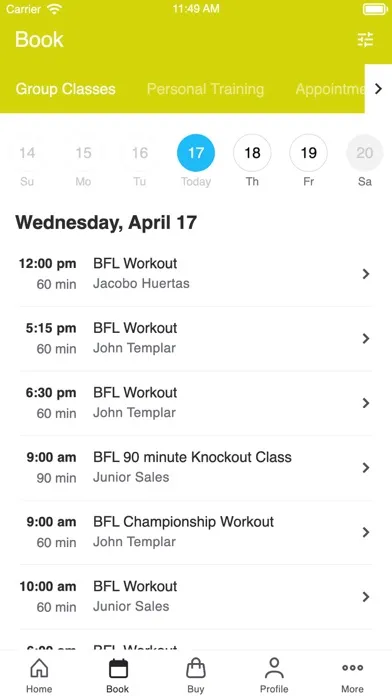 Captures d'écran de Belfort Fitness Lifestyle