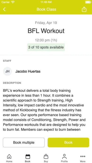 Captures d'écran de Belfort Fitness Lifestyle