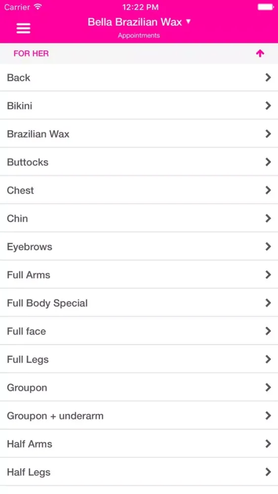 Capturas de pantalla de Bella Brazilian Wax