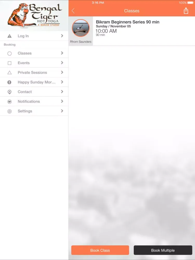 Capturas de pantalla de Bengal Tiger Hot Yoga iPad 