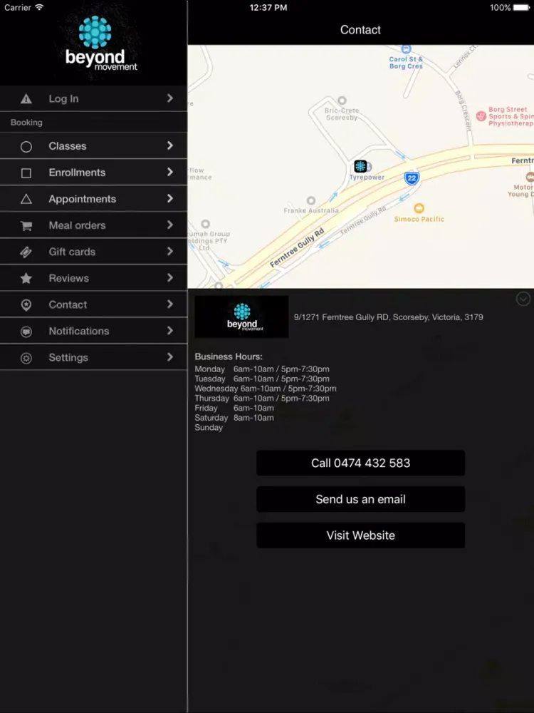 ภาพหน้าจอของ Beyond Movement iPad 