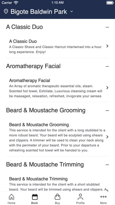 Capturas de pantalla de Bigote Mens Grooming