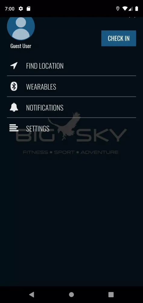 Ảnh chụp màn hình của Big Sky Fitness