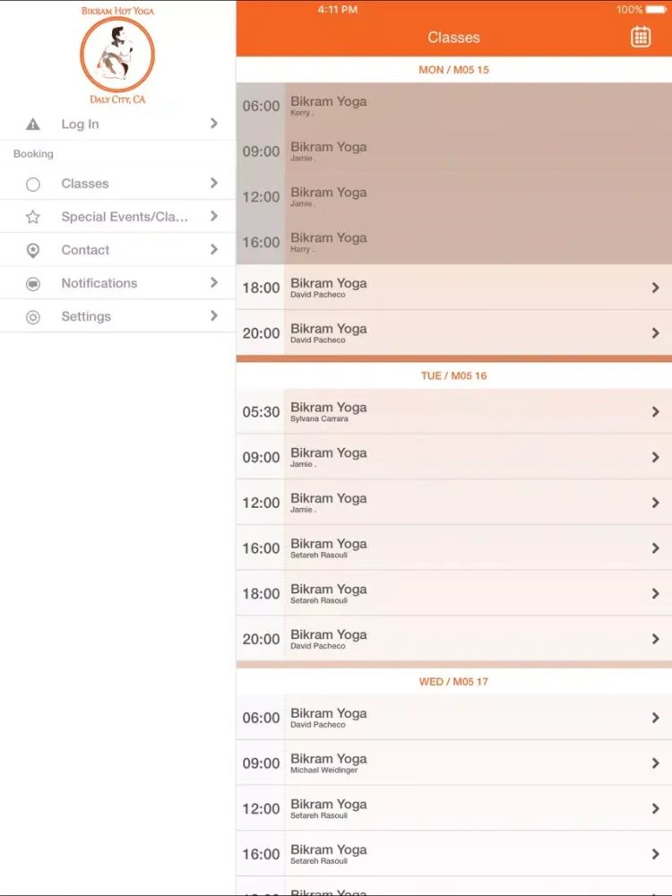 Capturas de tela do Bikram Hot Yoga-Daly City iPad 