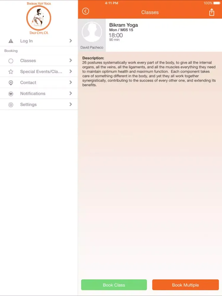Capturas de tela do Bikram Hot Yoga-Daly City iPad 