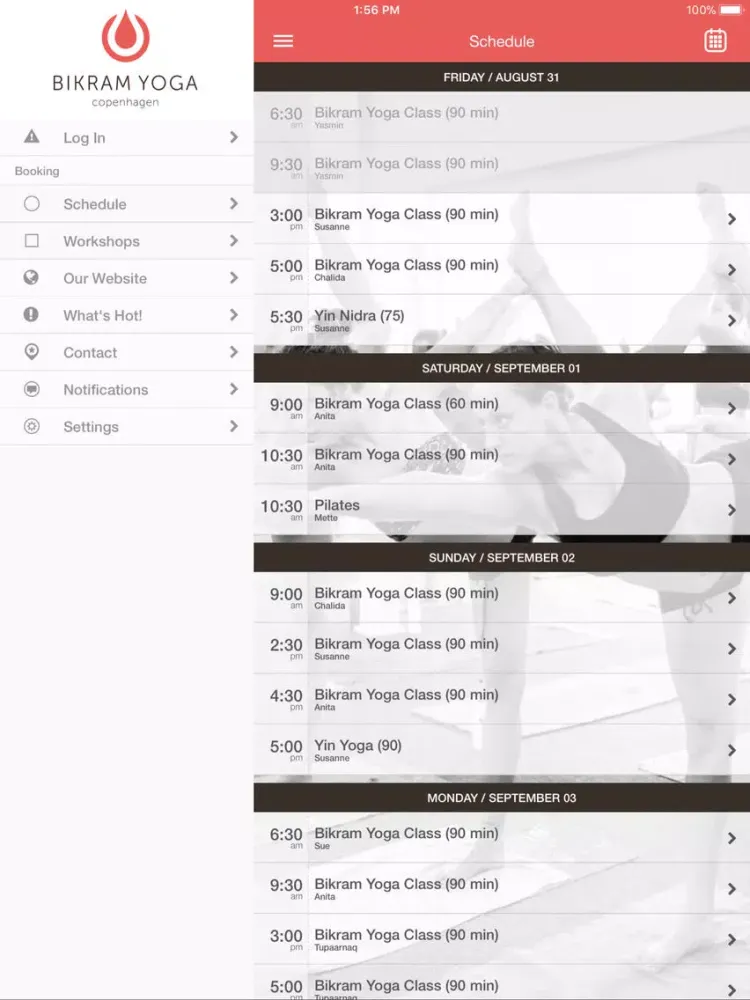 Bikram Yoga Copenhagen iPad  Screenshots