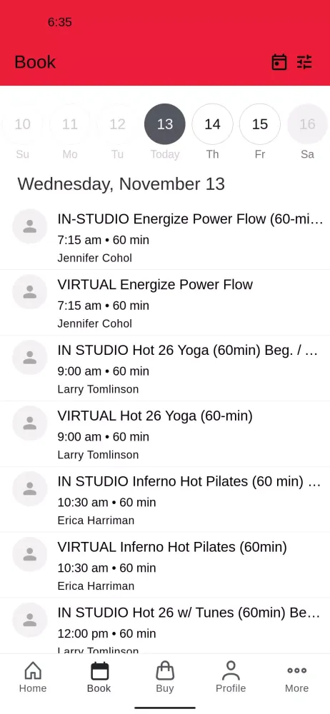 Energize Hot Yoga Santa Rosa應用截圖